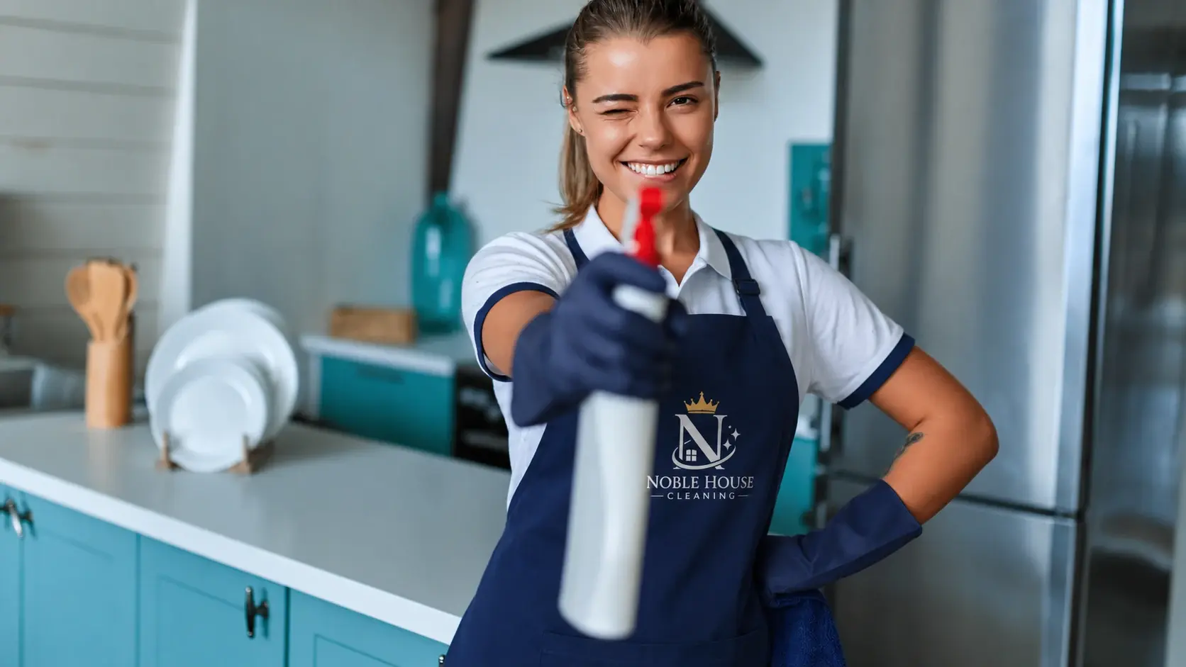 Noble House Cleaning's team at work in Fair Lawn, NJ