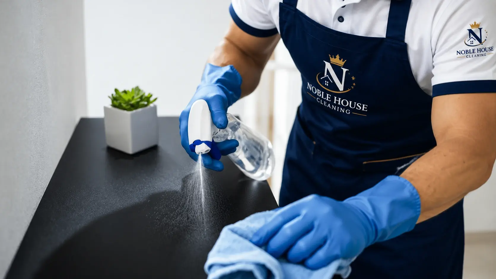 Noble House Cleaning's team at work in Teaneck, NJ Noble House Cleaning's team at work in Teaneck, NJ