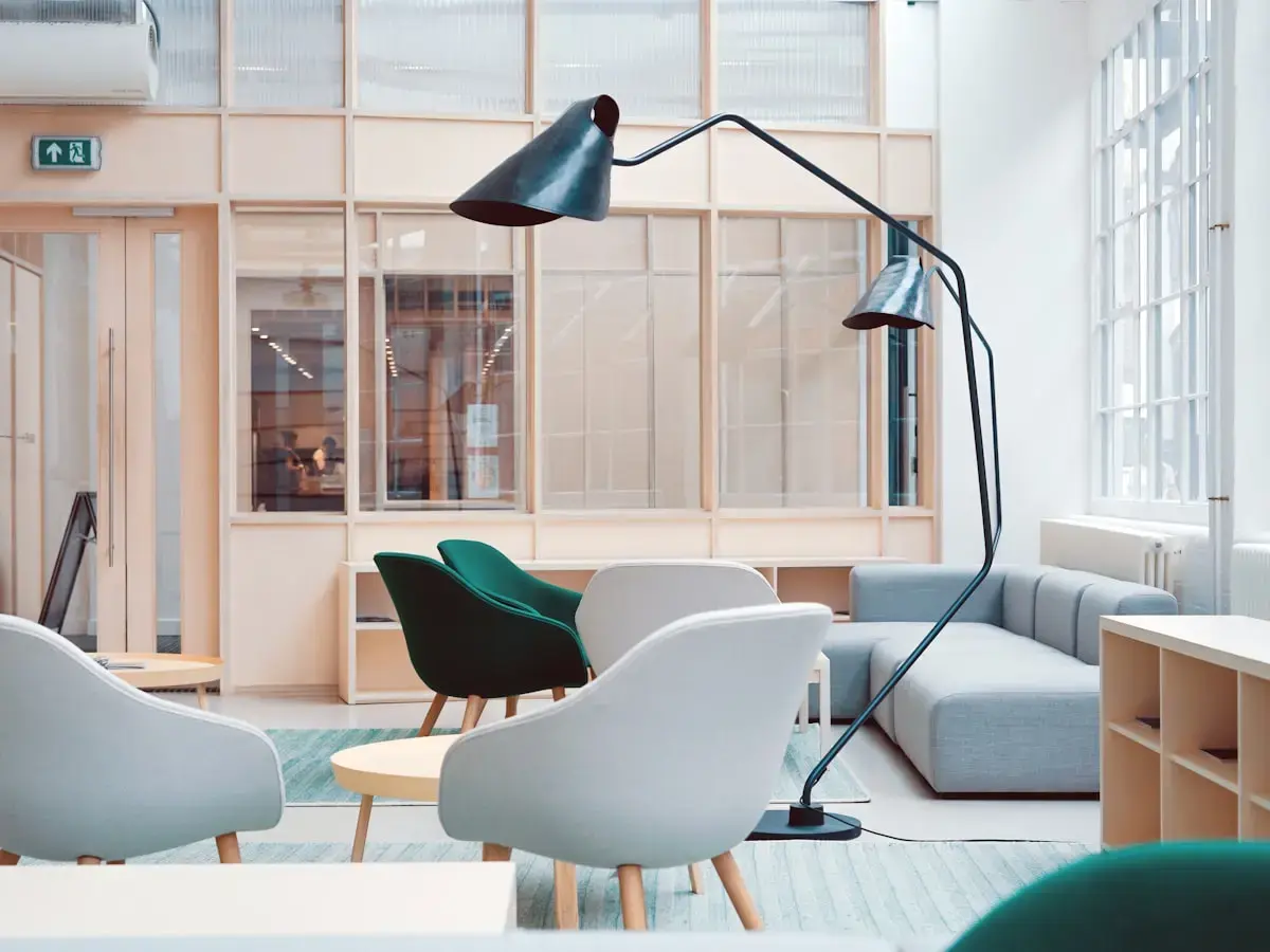Clean, modern office reception area in Bergen County, NJ