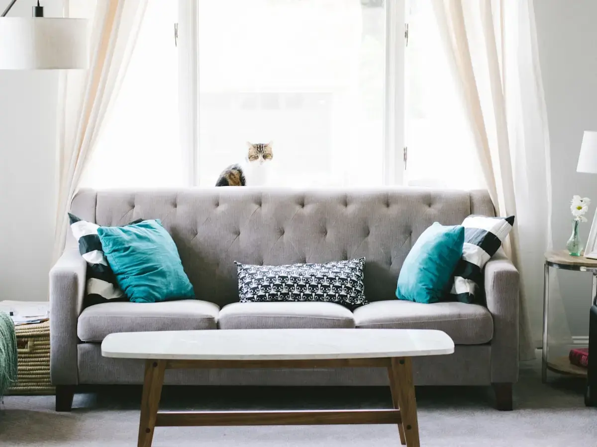 Tidy, comfortable living room maintained by recurring cleaning in Bergen County, NJ